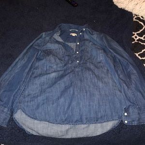 Denim long sleeve shirt